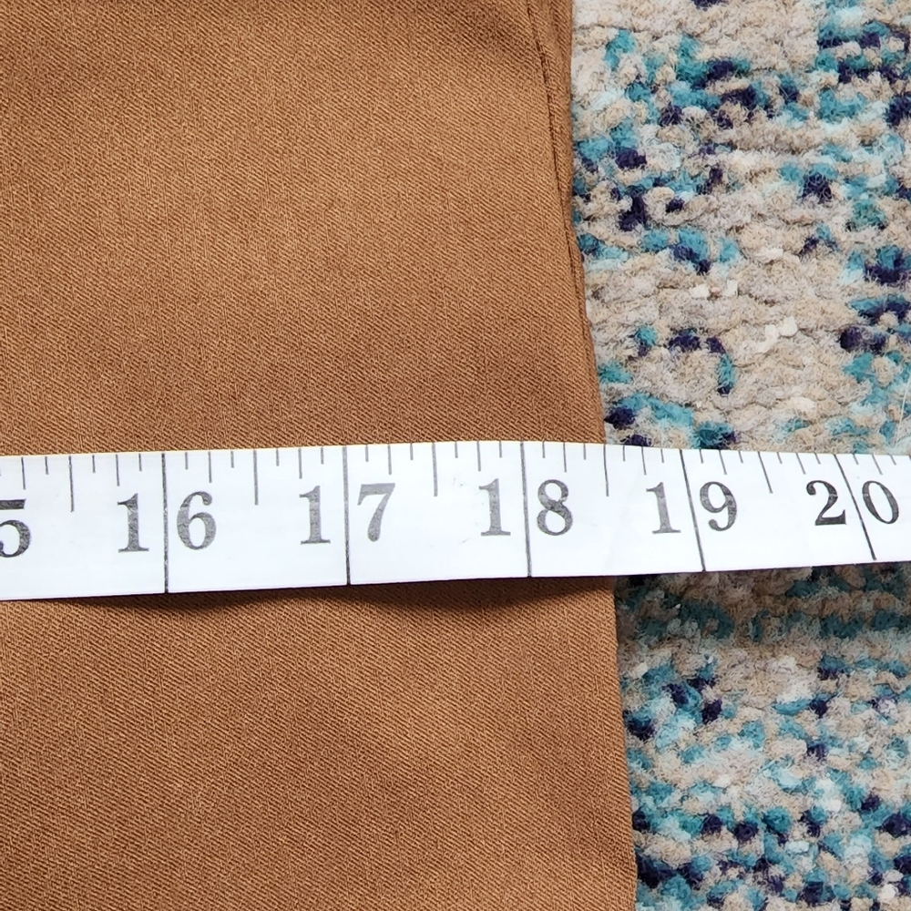 Ruby Rd. Cognac Pull On Tech Twill Pants Size 8p - image 8